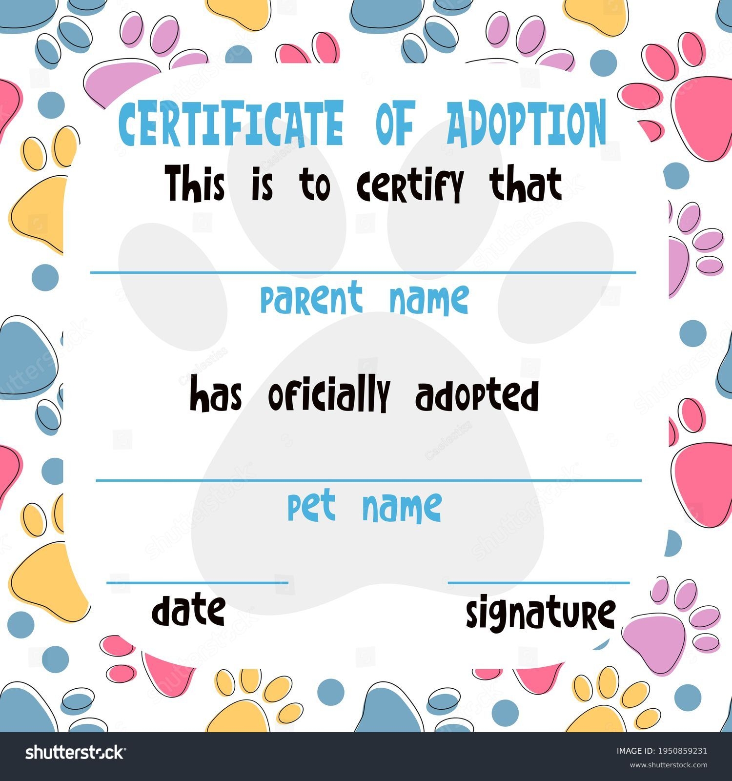 228 Adoption Certificate Stock Vectors And Vector Art Shutterstock