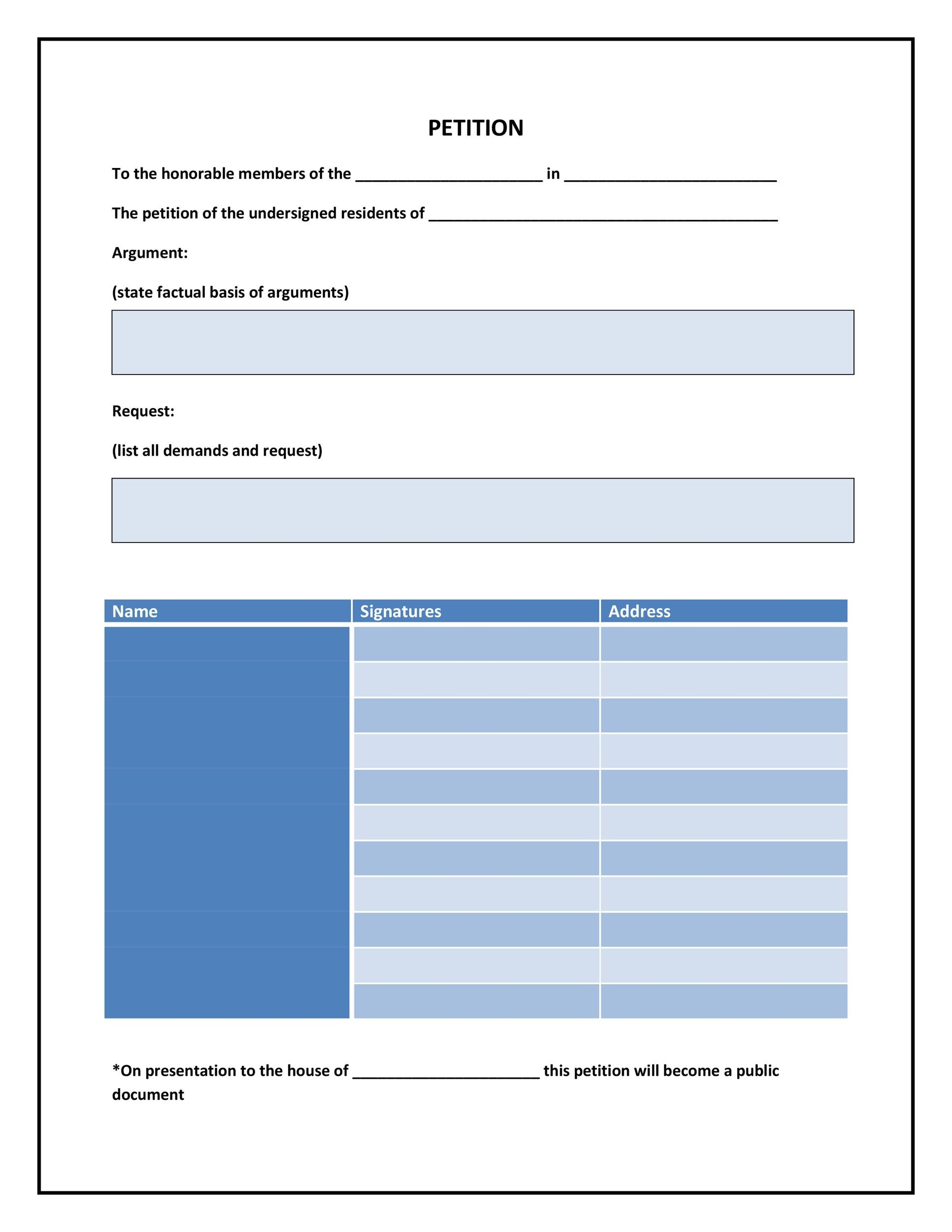 30 Petition Templates How To Write Petition Guide