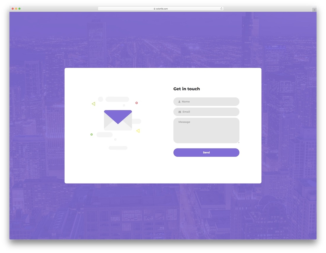 Web Page Form Template