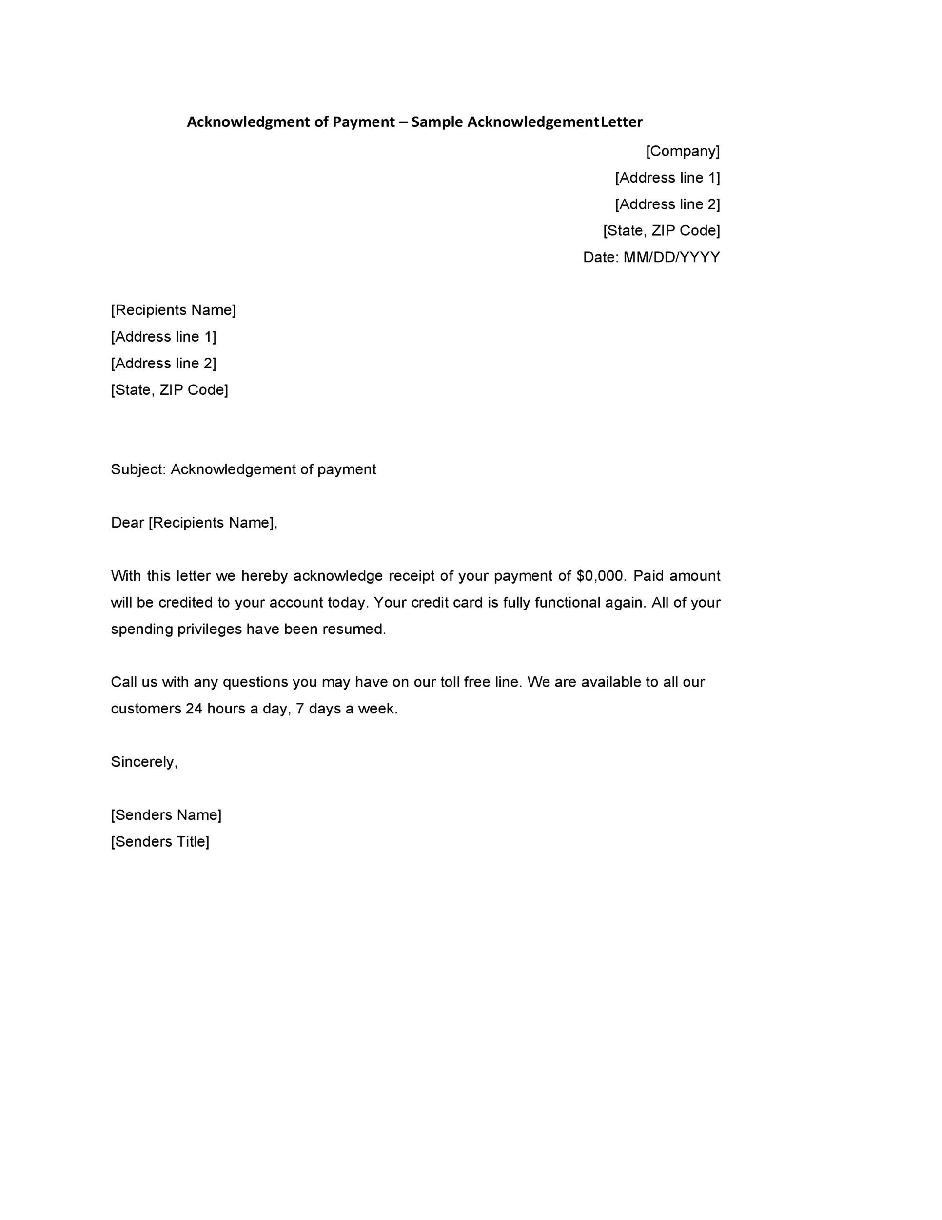 41 Best Acknowledgement Samples Examples TemplateLab