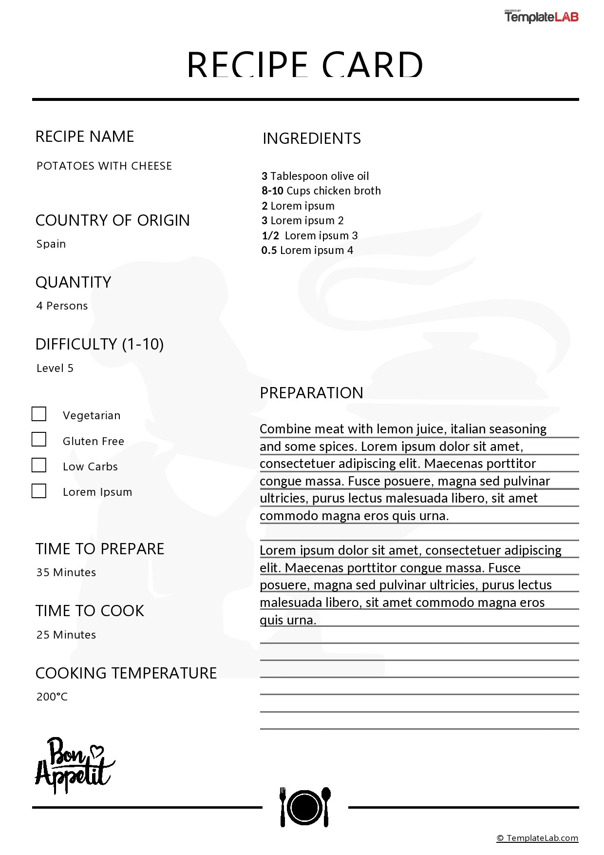 42 Perfect Cookbook Templates Recipe Book Recipe Cards 