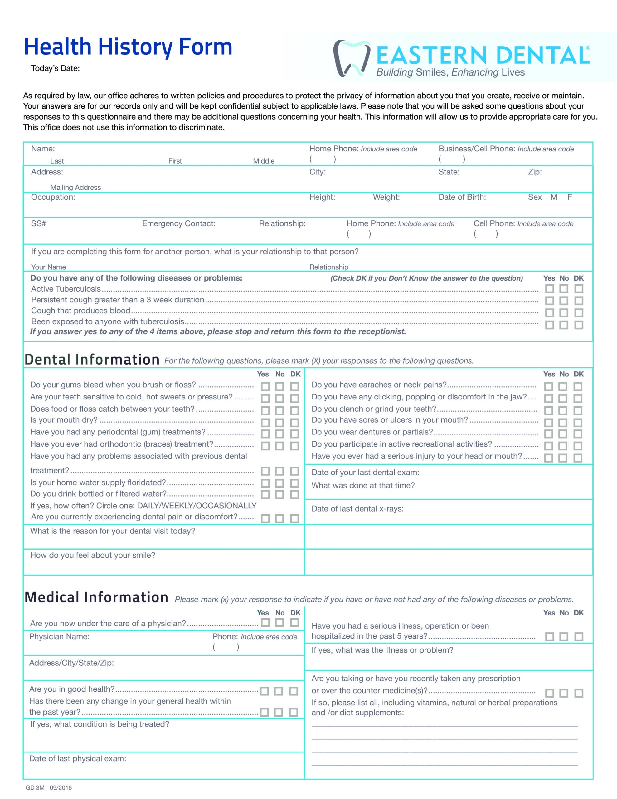 43 Medical Health History Forms PDF Word TemplateLab