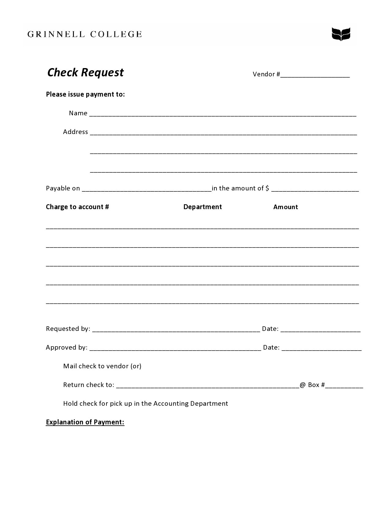 50 Free Check Request Forms Word Excel PDF TemplateLab