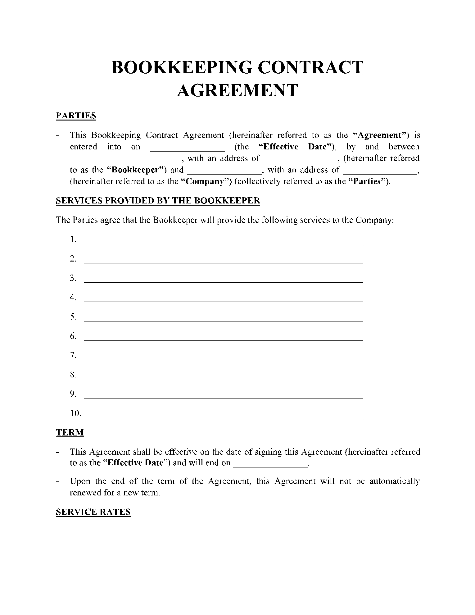 50 Free Contract Templates In 2021 CocoSign