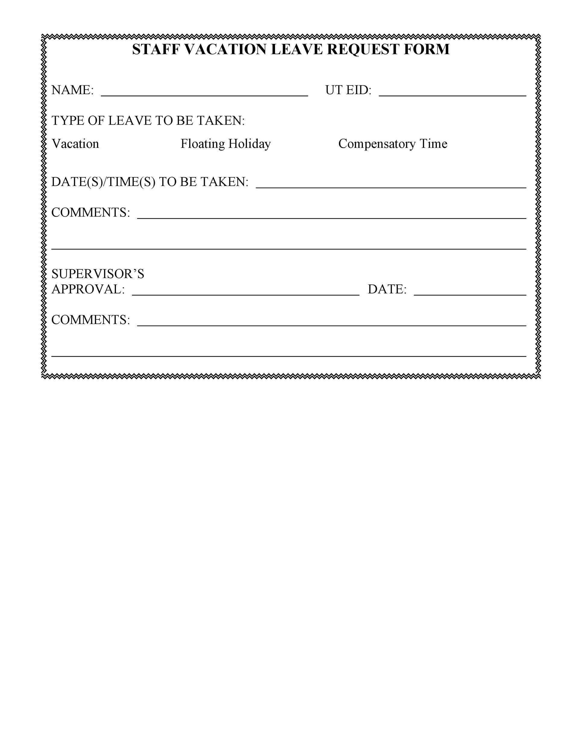 Template Leave Form