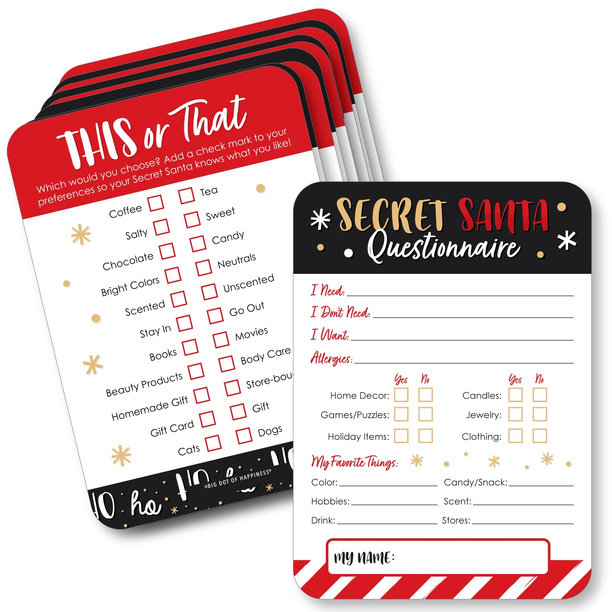 Secret Santa Template Form