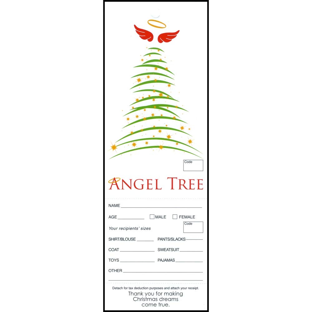 Amazon Christmas Tree Angel Tree Tags Pack Of 100 Home Kitchen