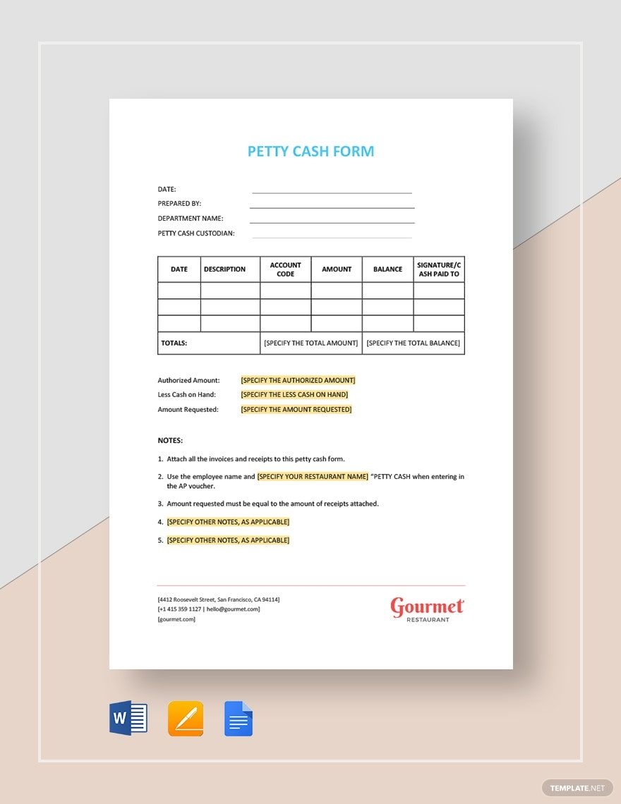Cash Advance Request Form Template In Google Sheets Excel Download Template