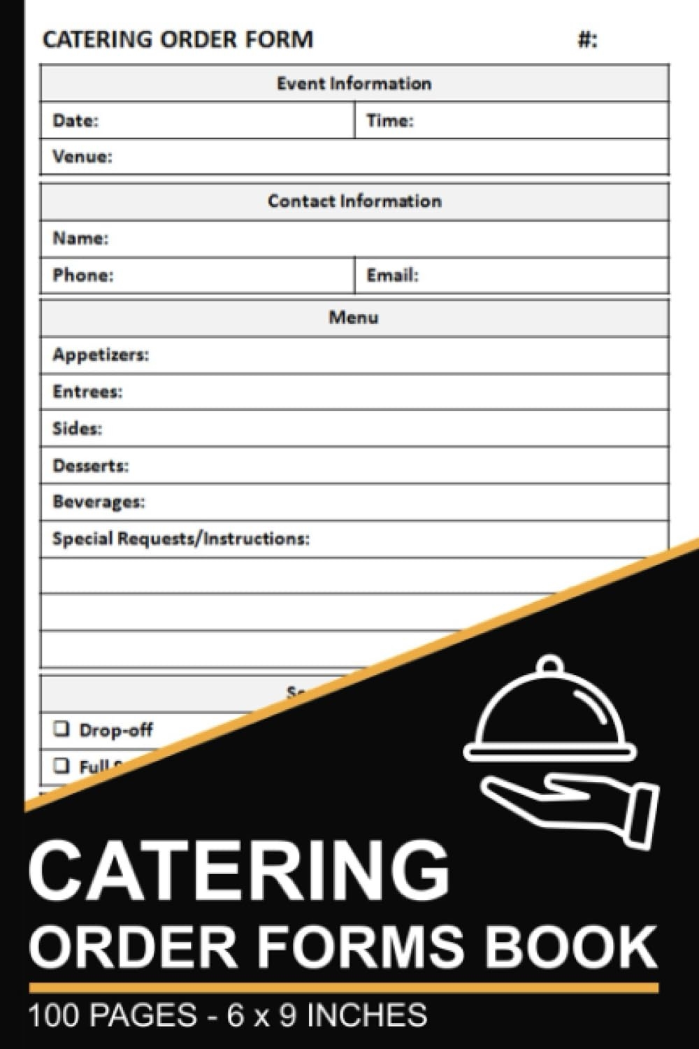 Catering Order Forms Book Food Service Order Form 100 Sheets Publishing Ljaho Ga Amazon Books
