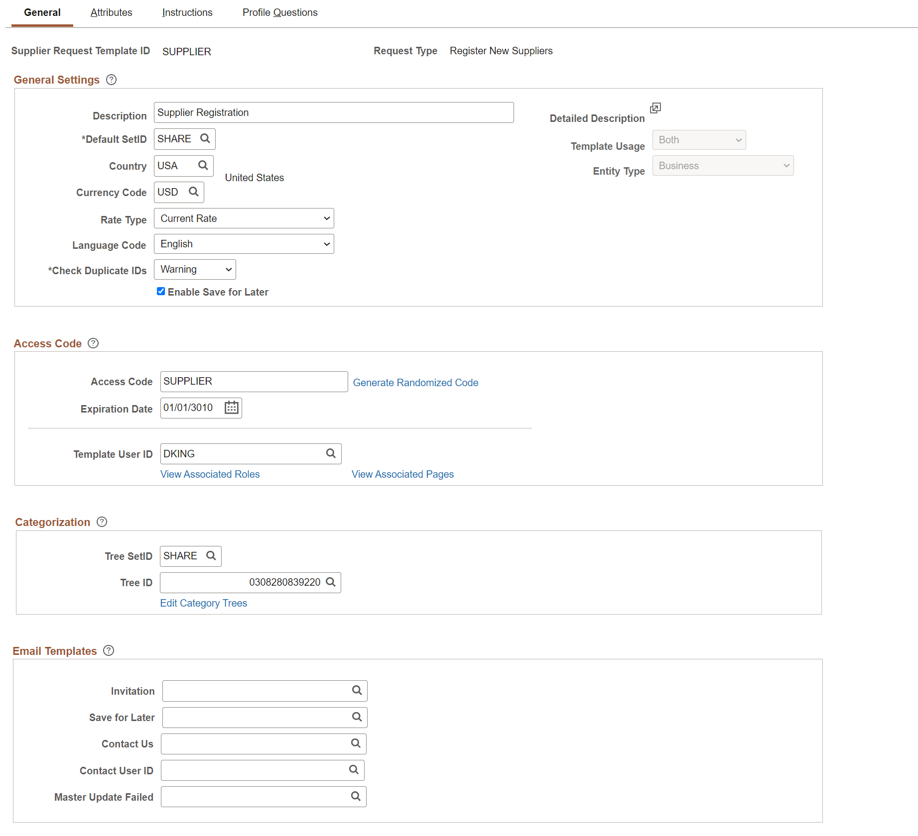Creating Templates For Online Registration