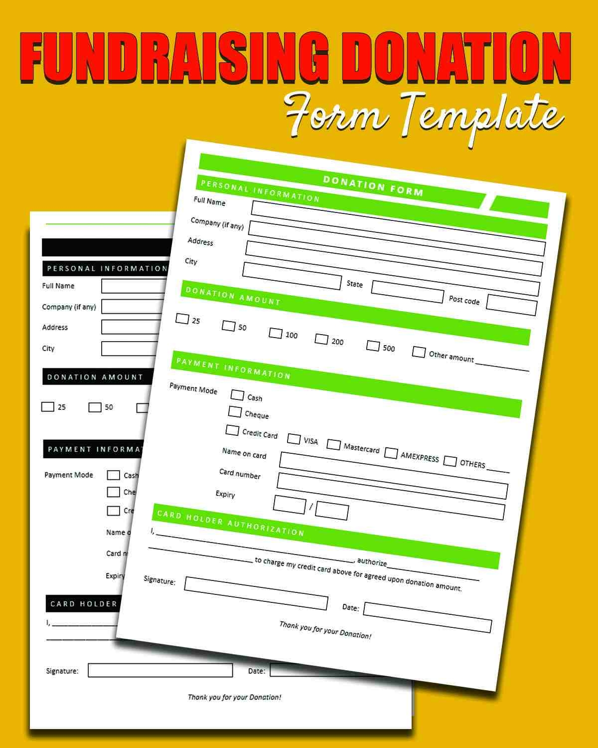 Donation Form Template