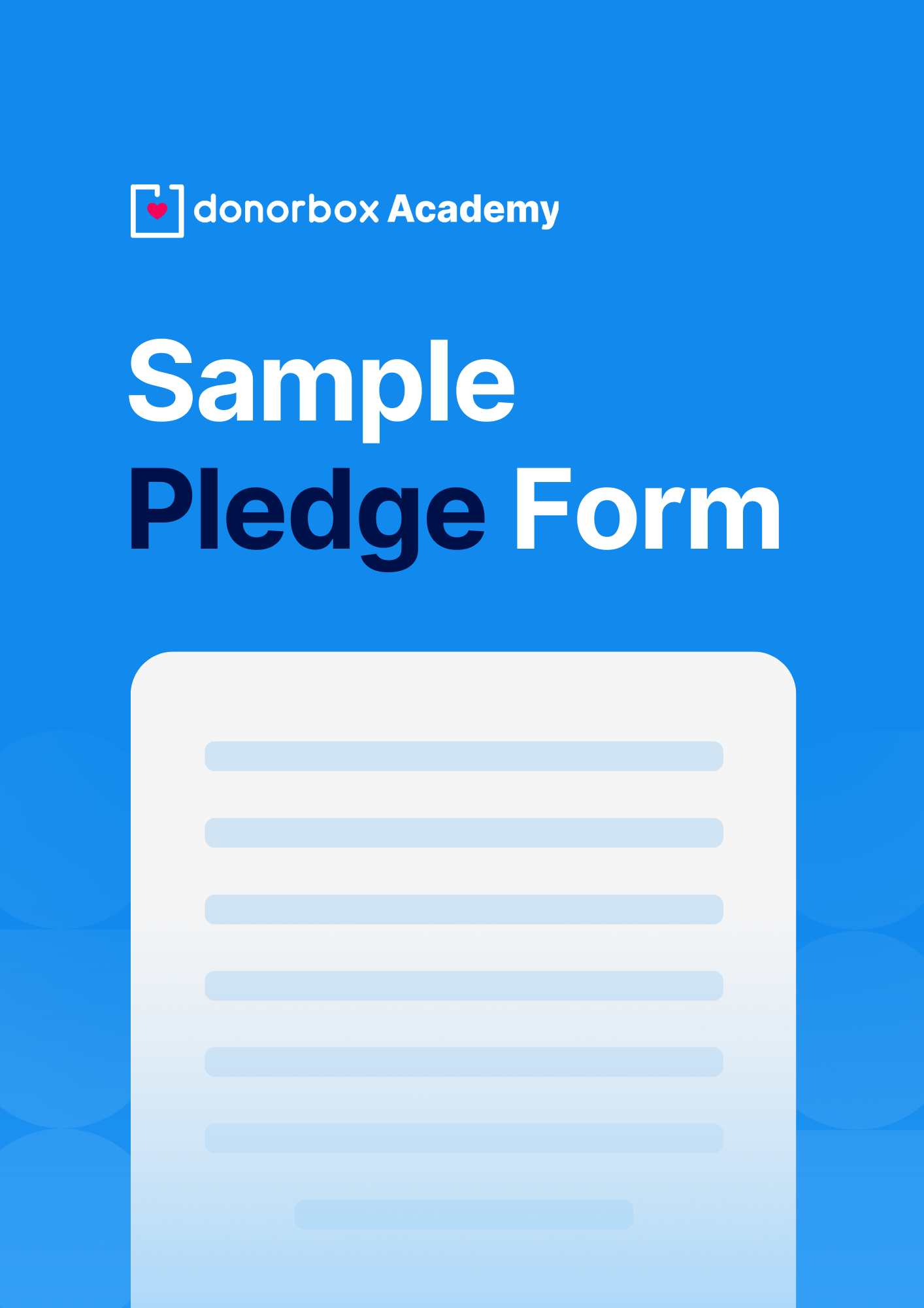 Download Sample Donation Pledge Form Template PDF Version 