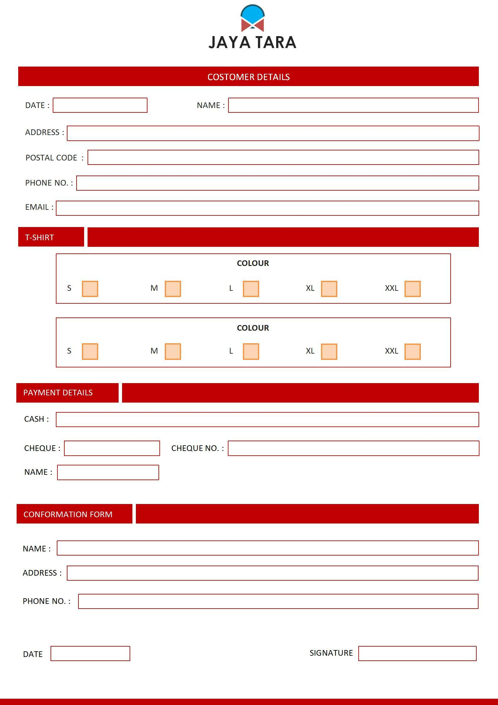 Easy To Edit Downloadable Free Order Form Template Word 2022 WPS Office Academy