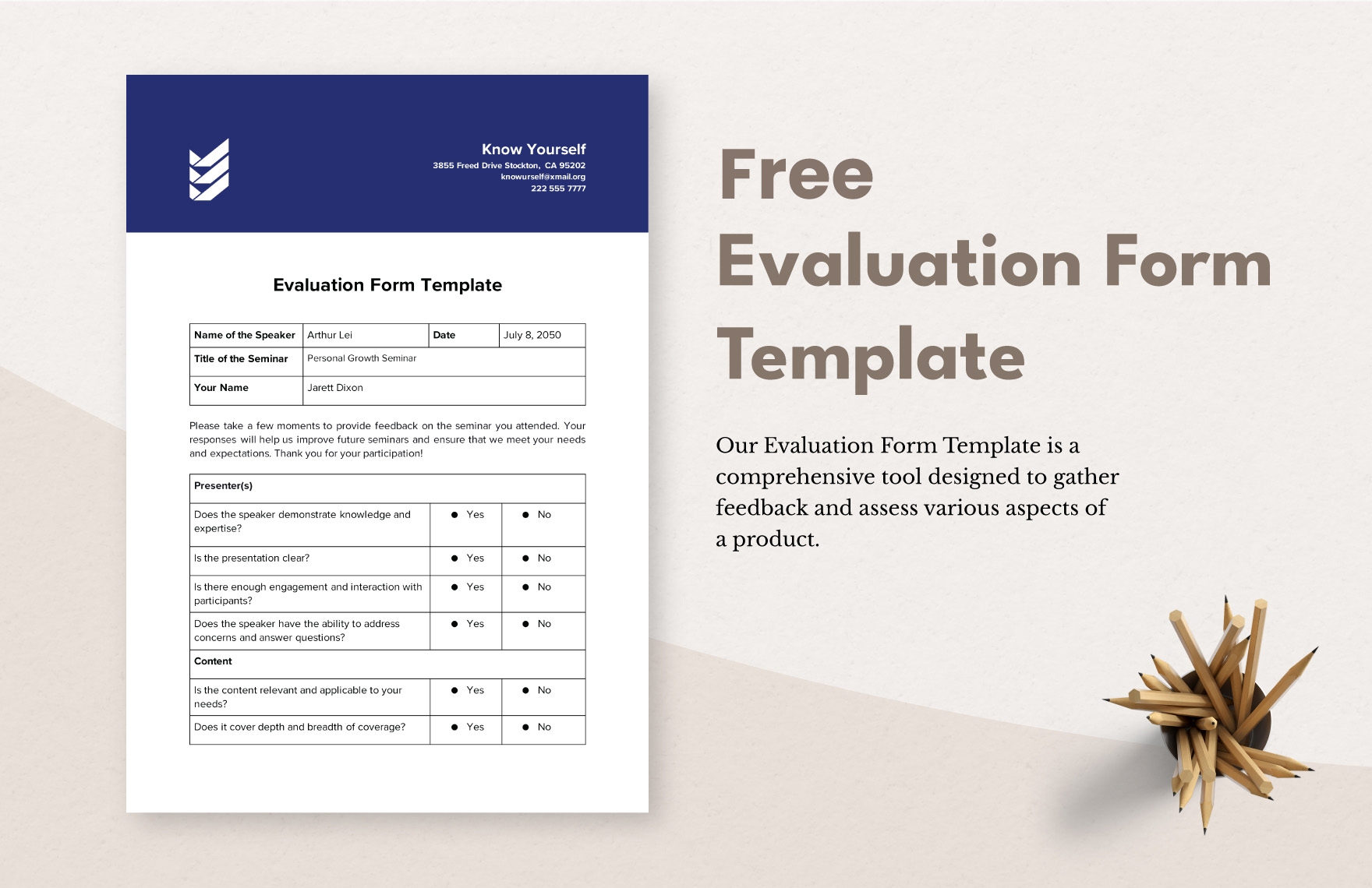 Evaluation Form Template In Word PDF Google Docs Download Template
