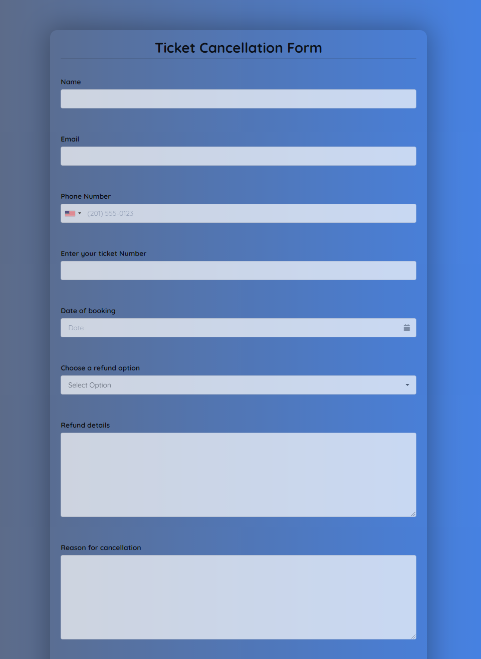 Event Cancellation Form Template Formplus