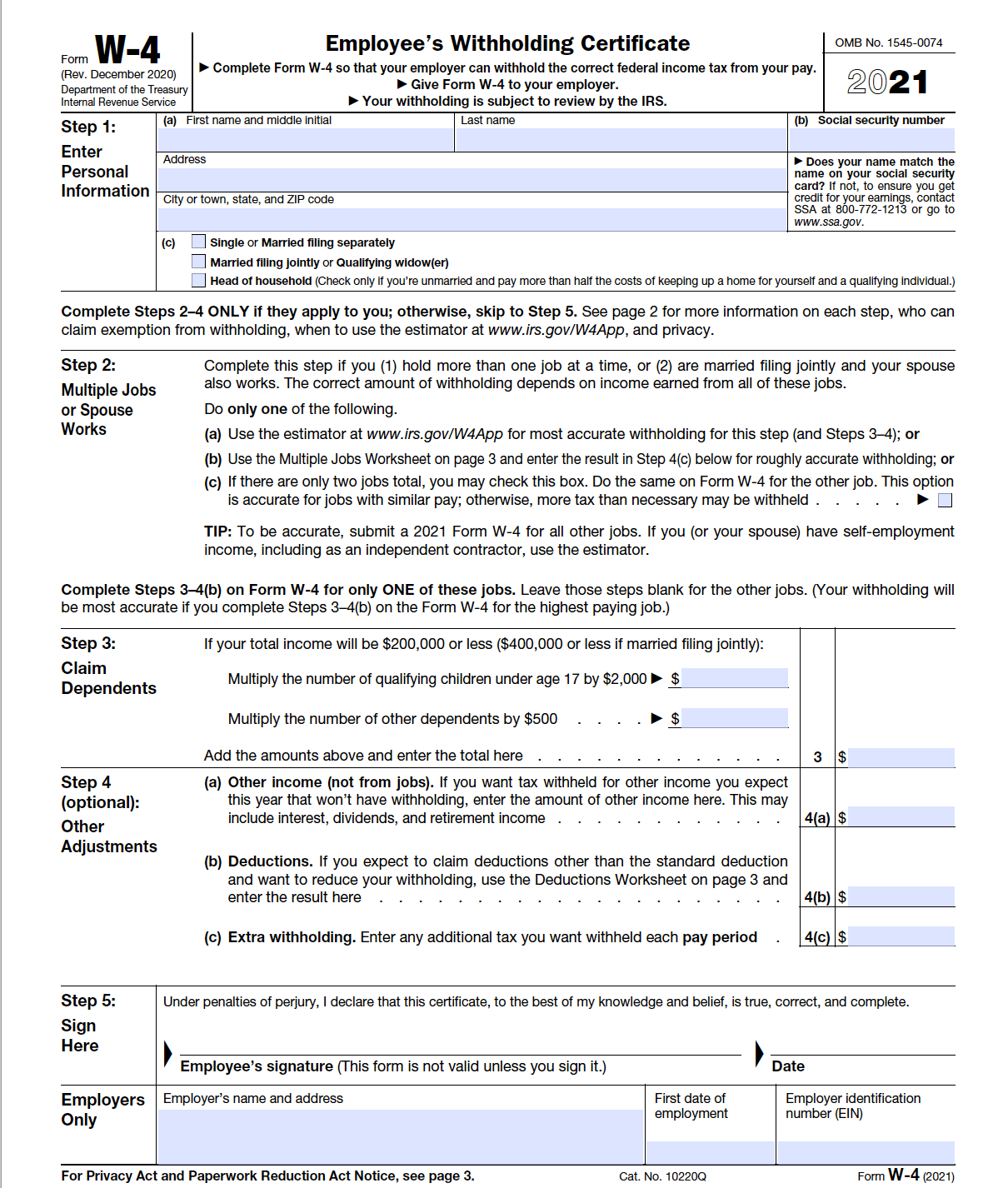 Pdf Fillable Form Template