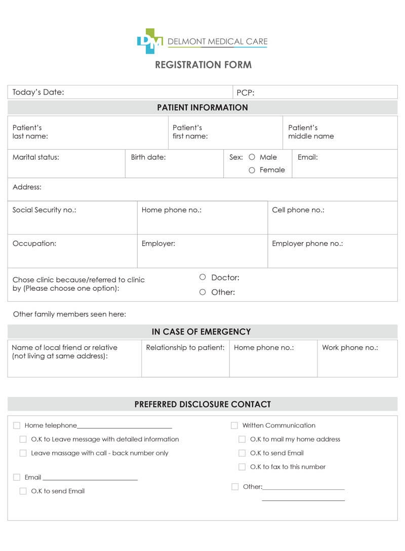 Forms For Delmont Medical Care To Save Time