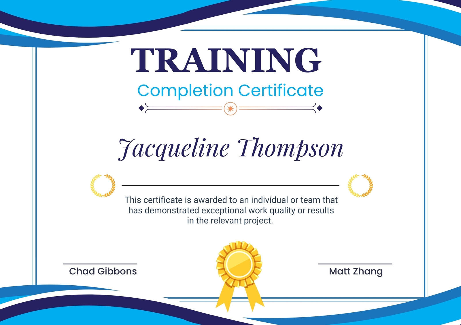 Free Custom Printable Training Certificate Templates Canva