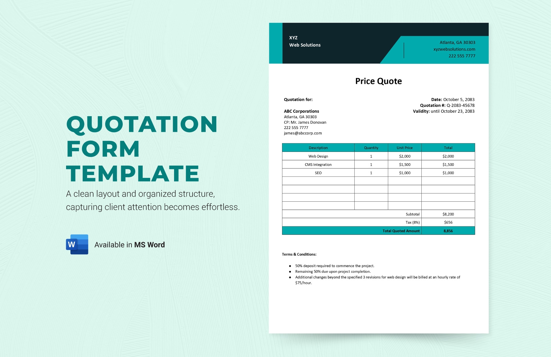 Free Editable Form Templates In Word To Download