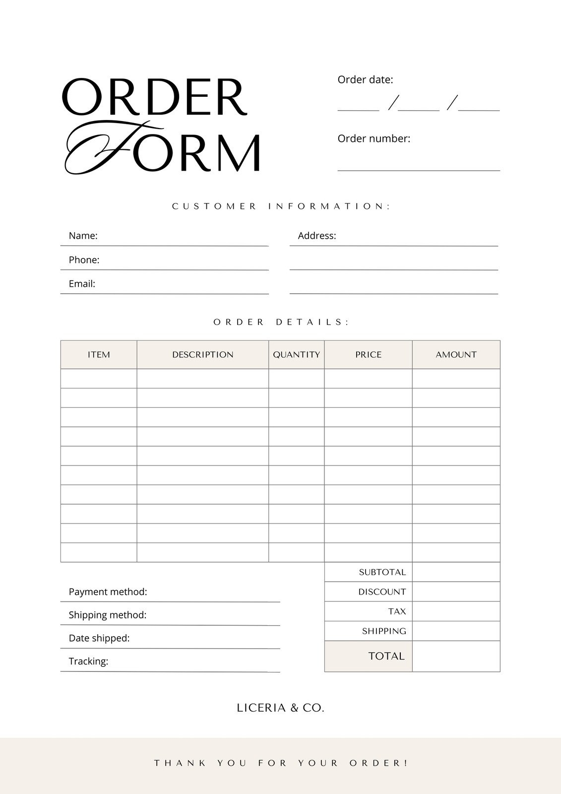 Free Form Document Templates To Customize And Print Canva