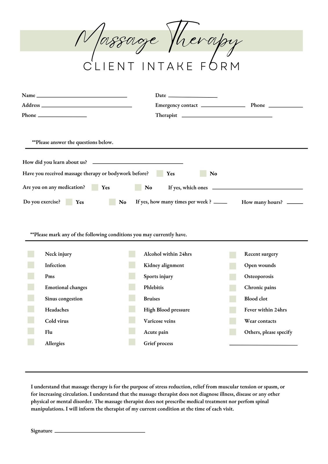 Enquiry Form Template Word