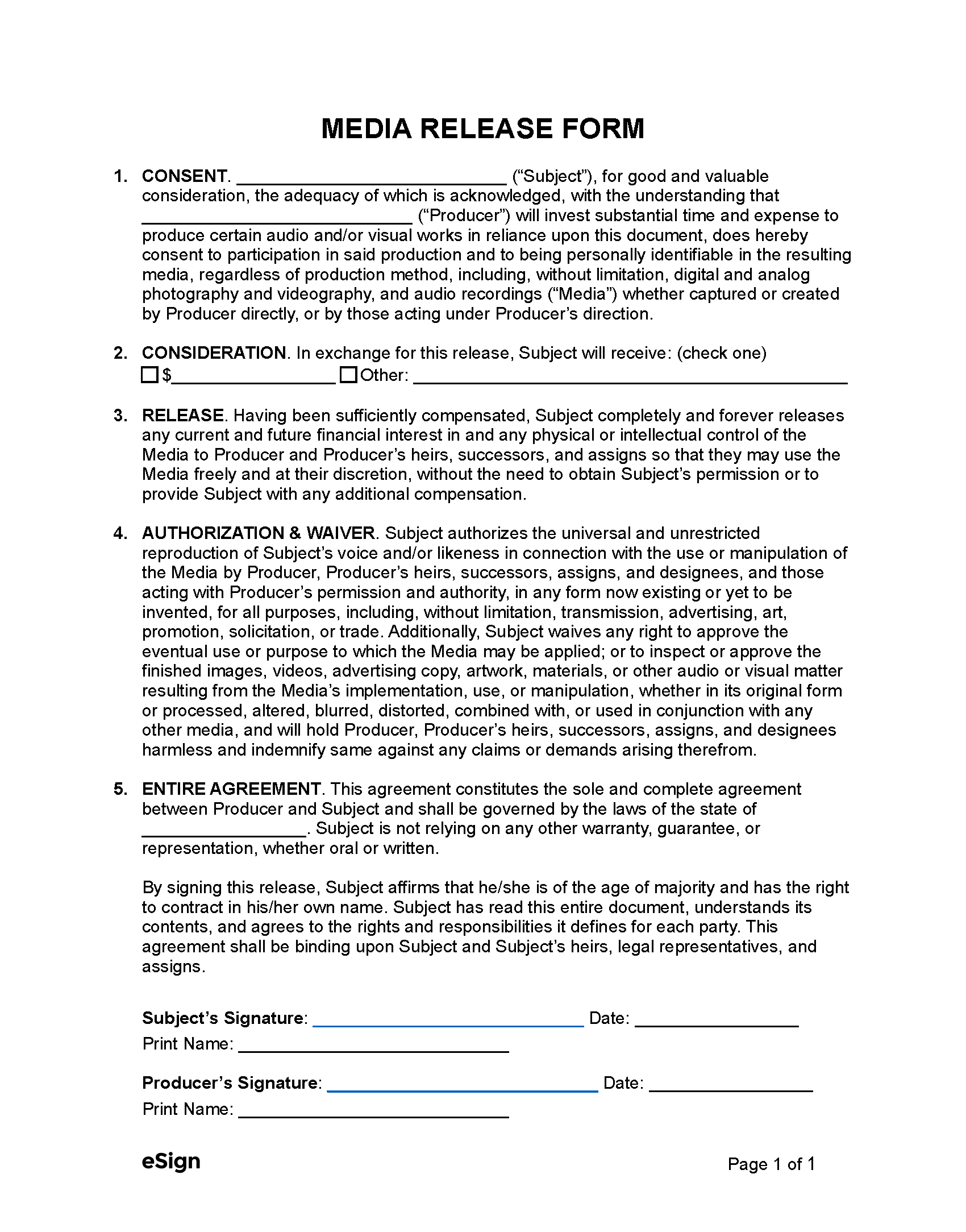 Free Media Release Template PDF Word
