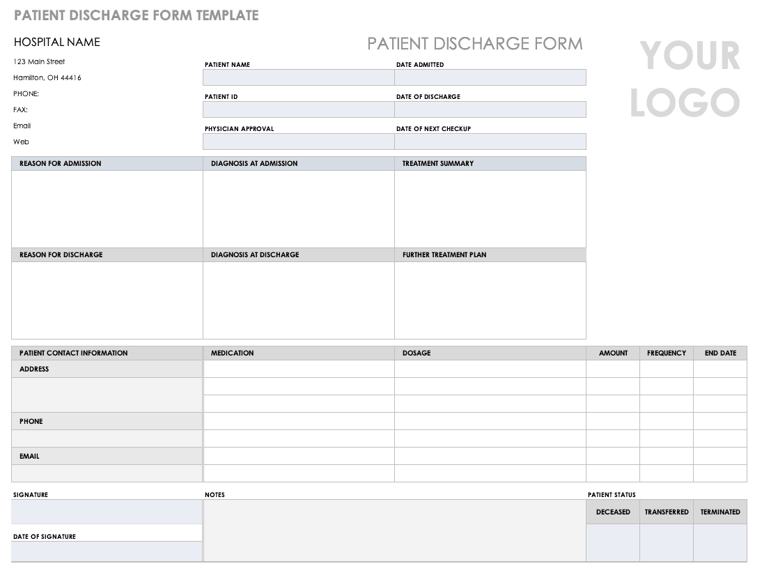 Medical Form Templates