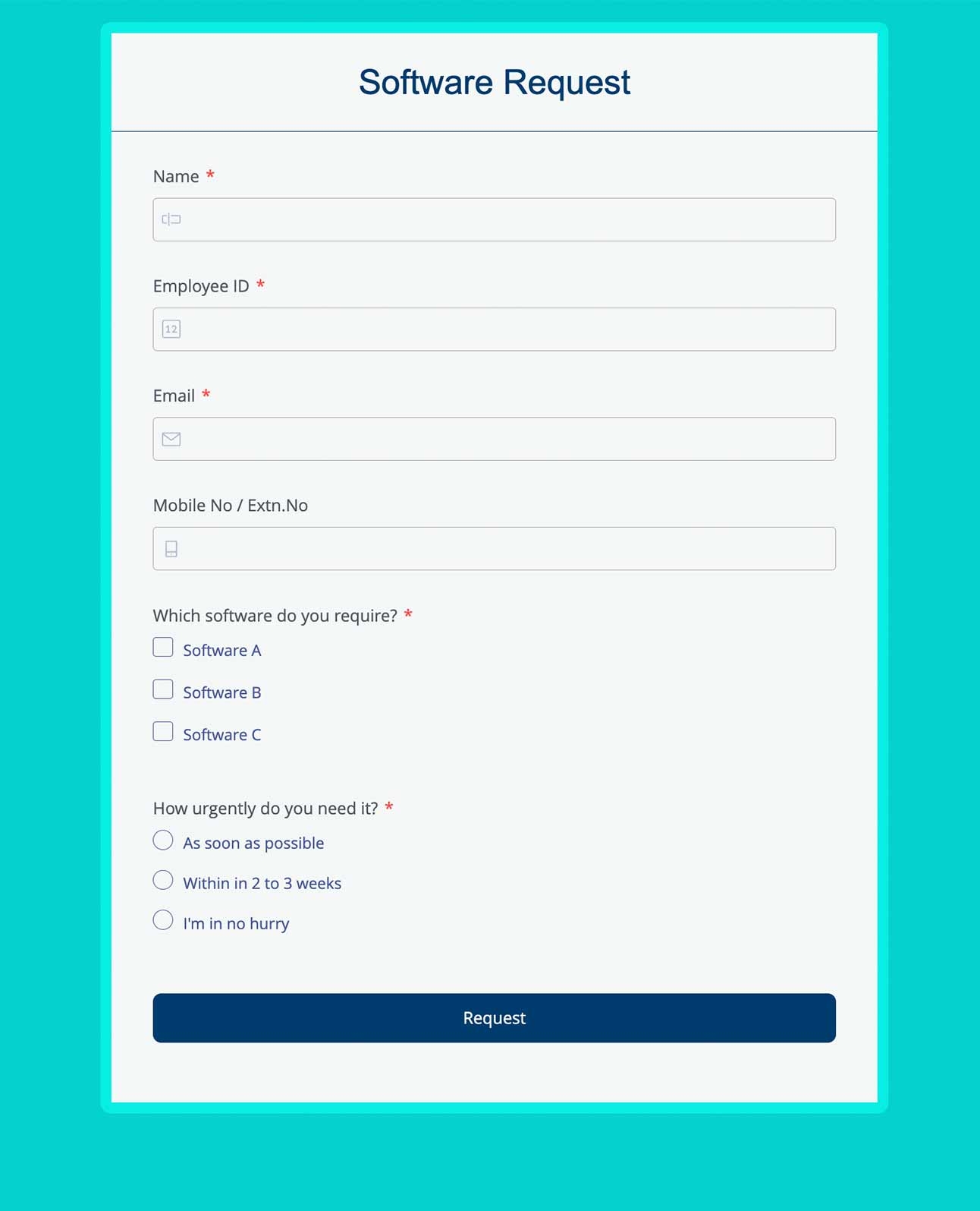 Free Online Form Templates HTML Form Templates Zoho Forms