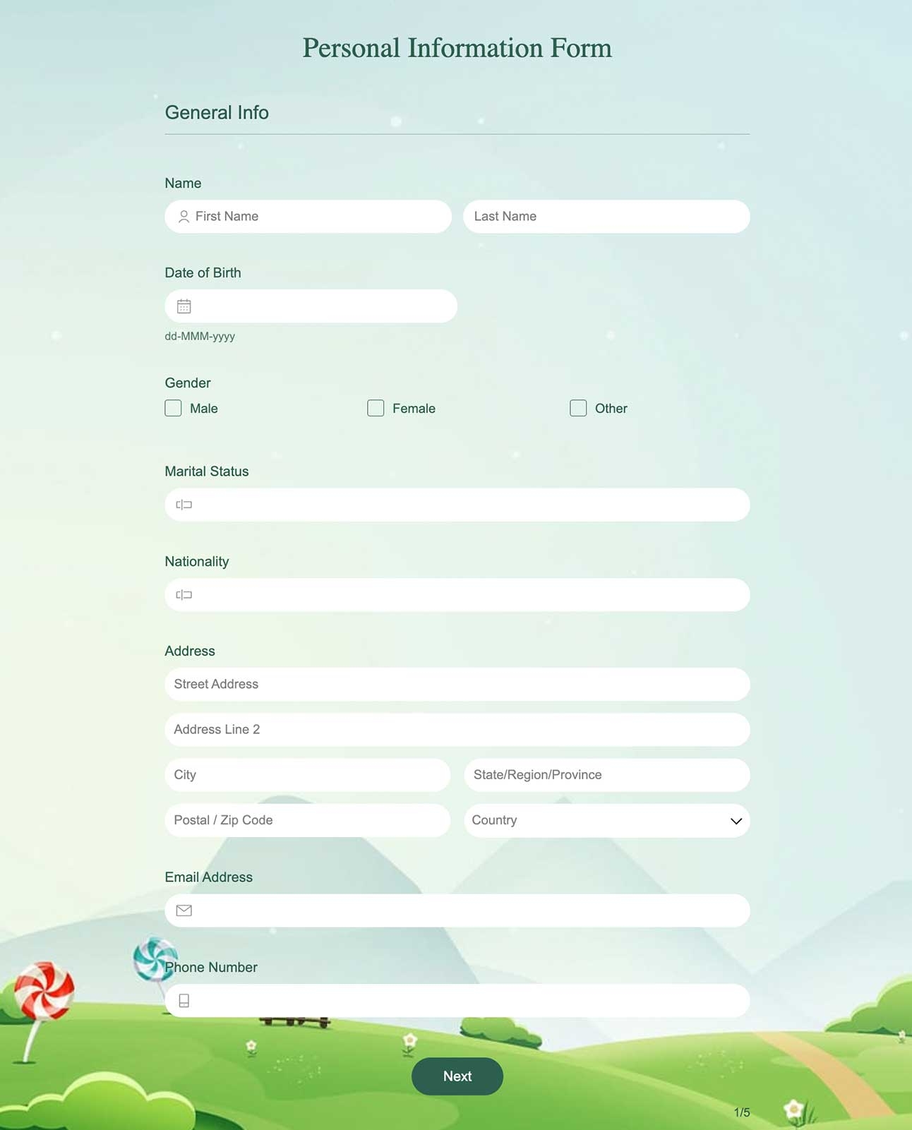 Free Online Form Templates HTML Form Templates Zoho Forms