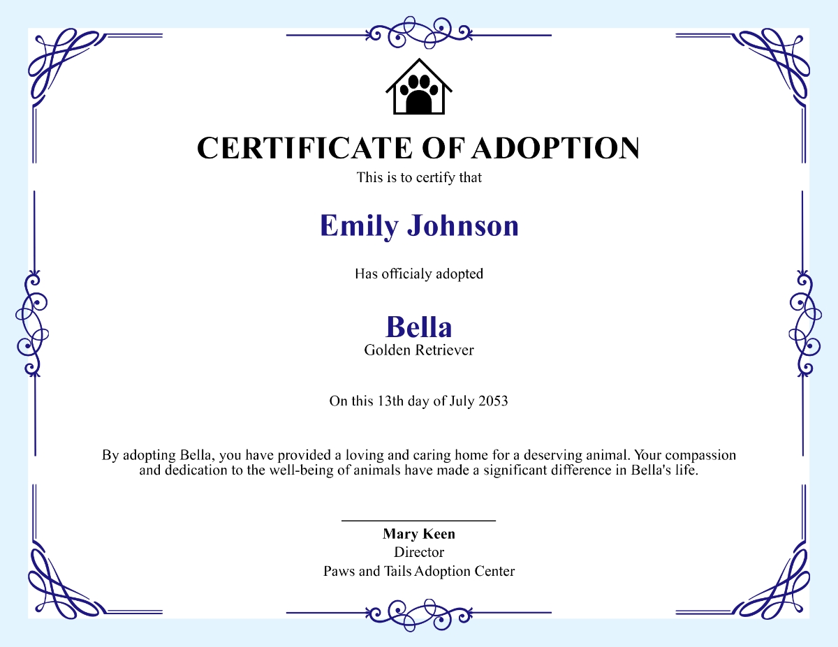 Free Printable Adoption Certificate Templates To Customize Online