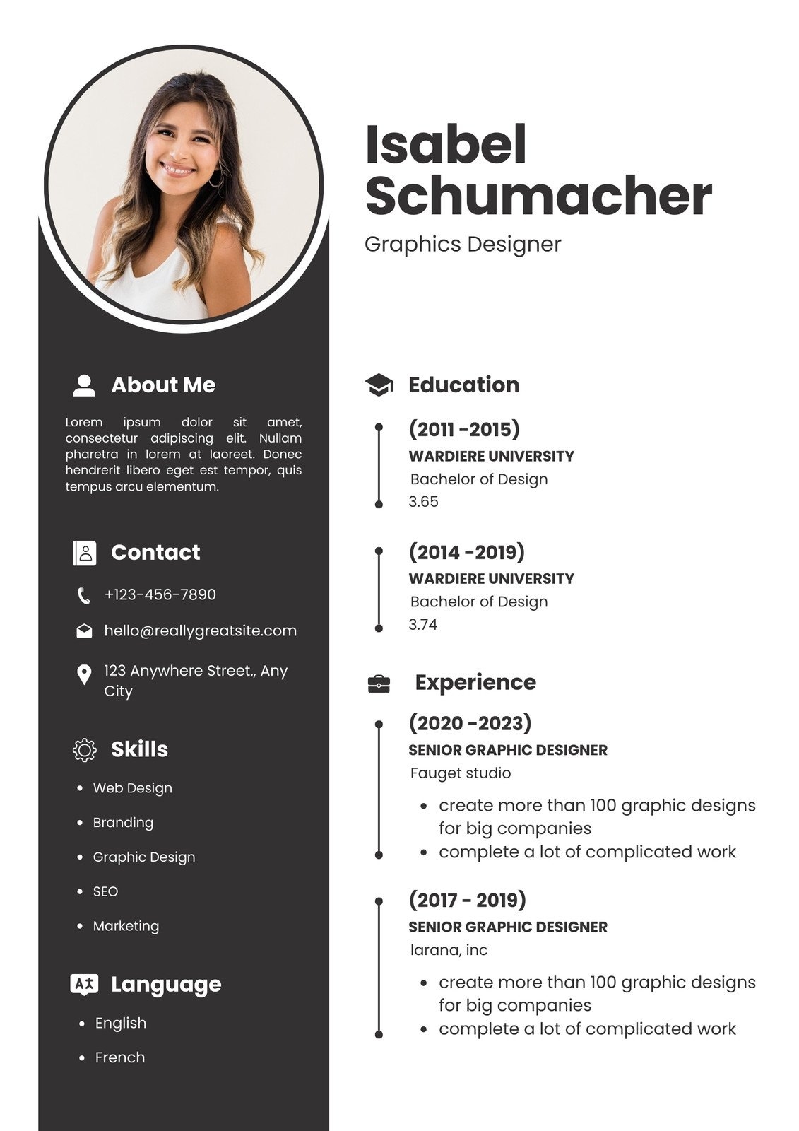 Free Printable Resume Templates You Can Customize Canva