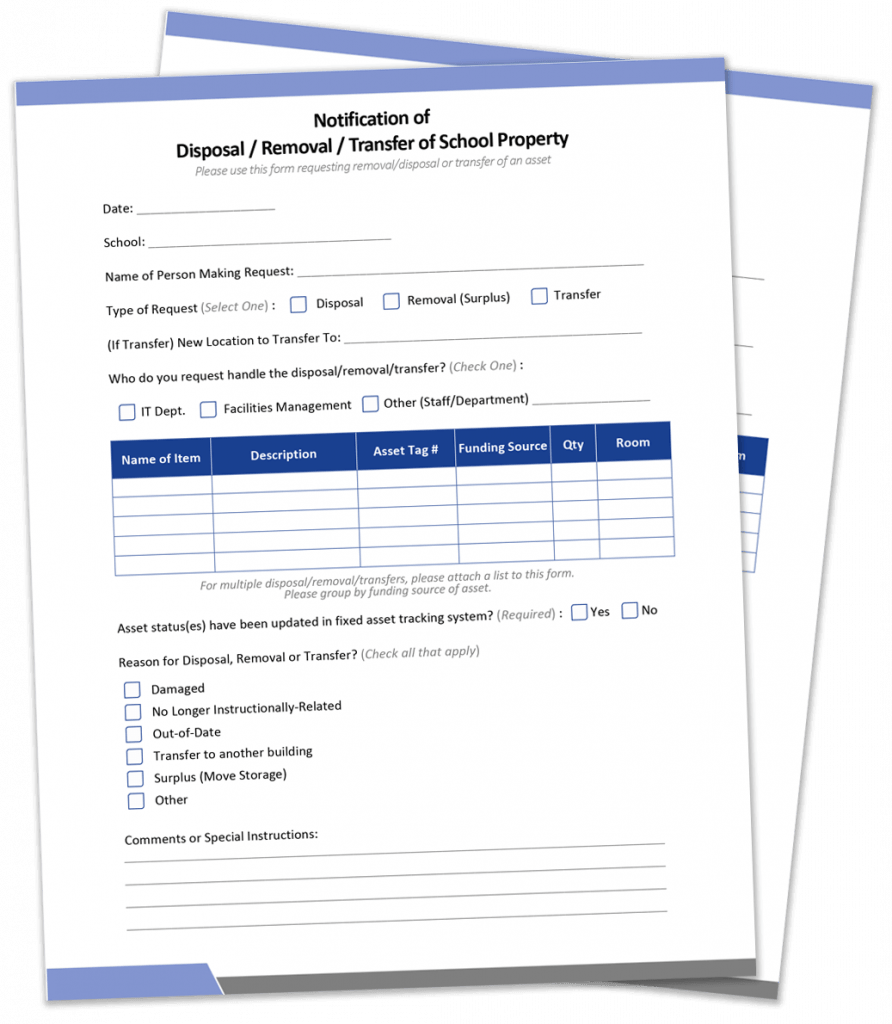 Free Templates Asset Disposal Form Divot Assets