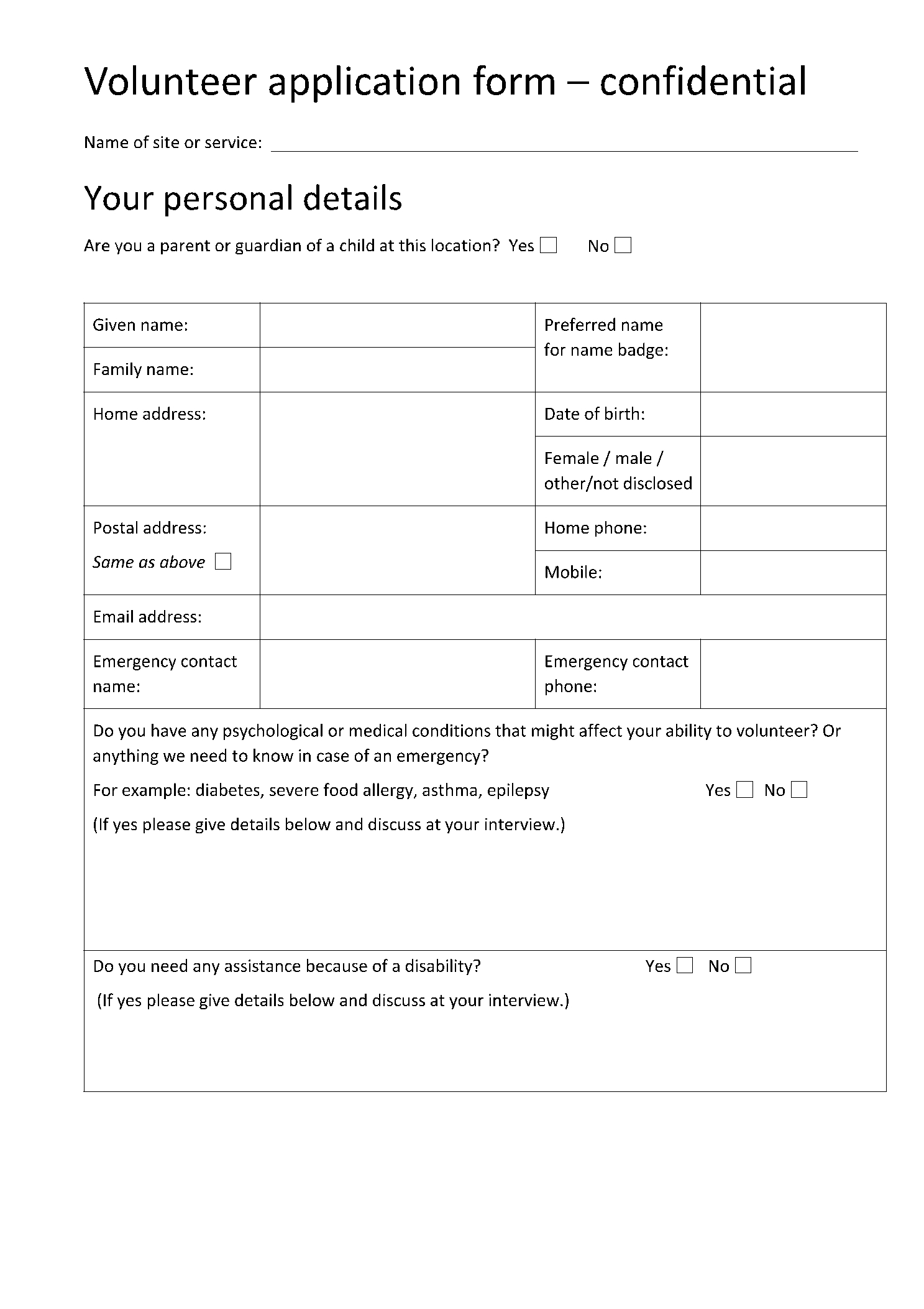 Free Volunteer Sign Up Sheet Template In 2021 CocoSign
