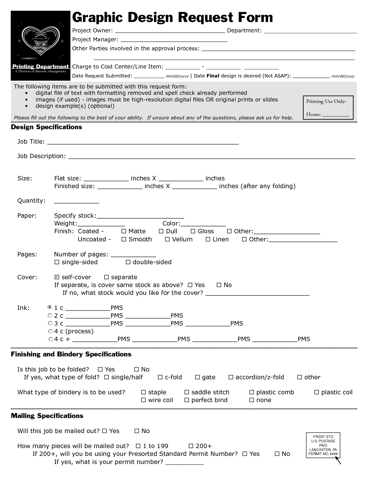 Graphic Request Form