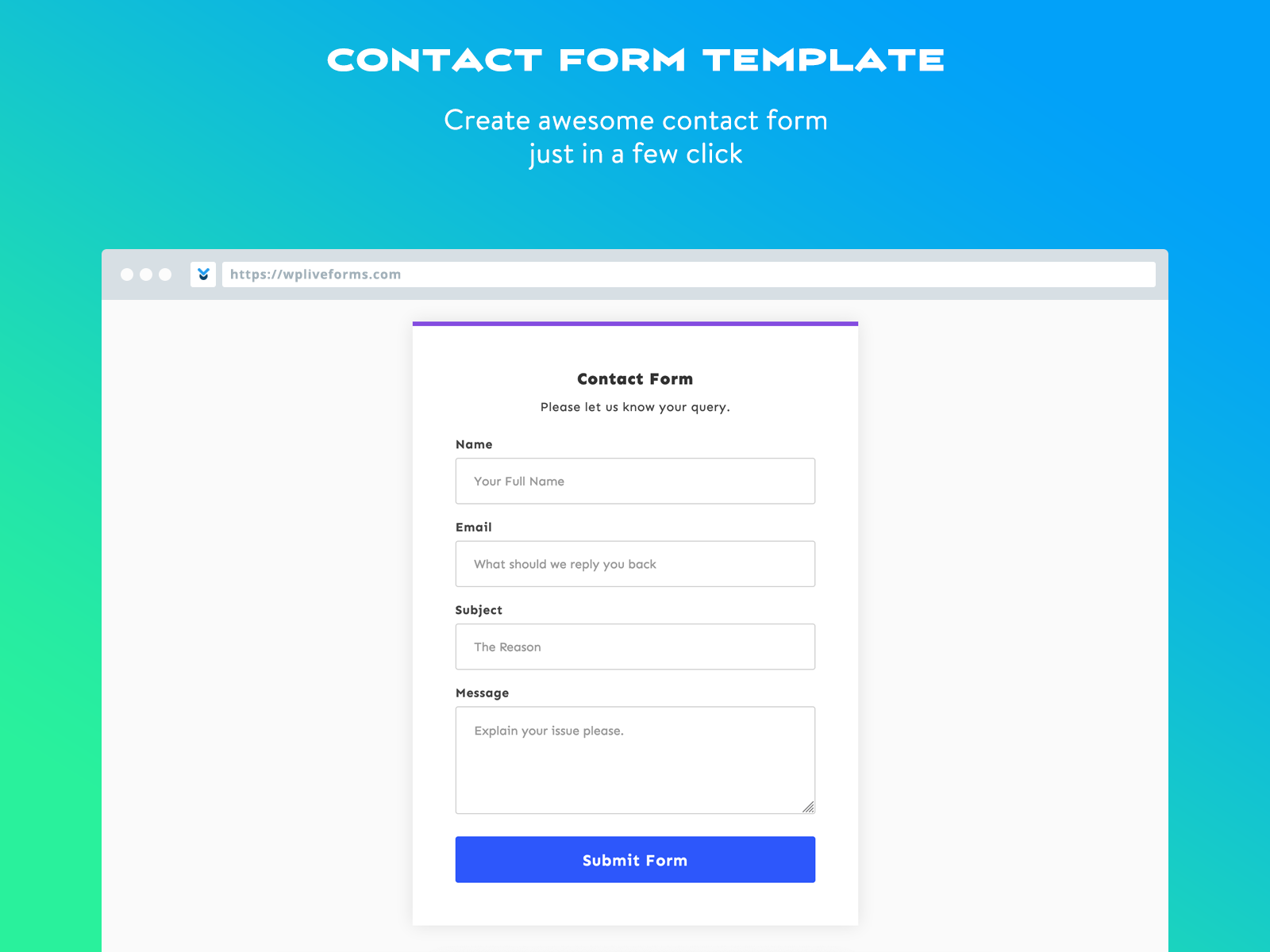 Contact Form Template
