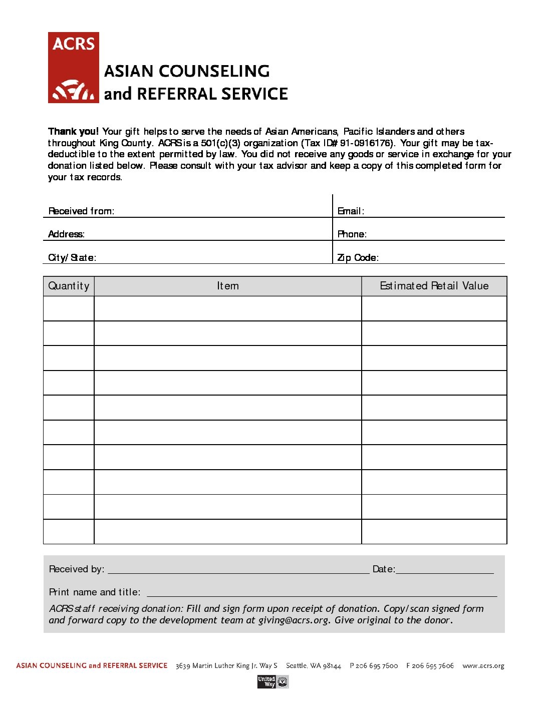 In Kind Donation Form 2021 ACRS