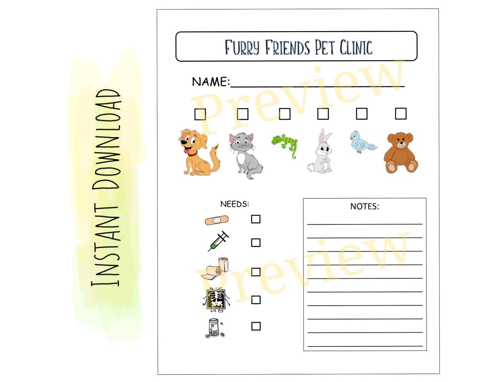 Veterinary Forms Templates
