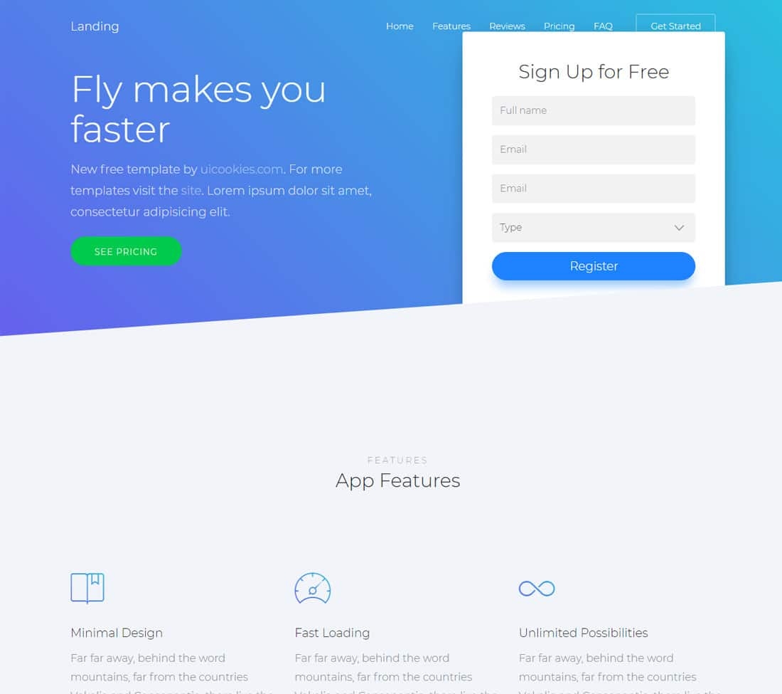 Landing Pages Template