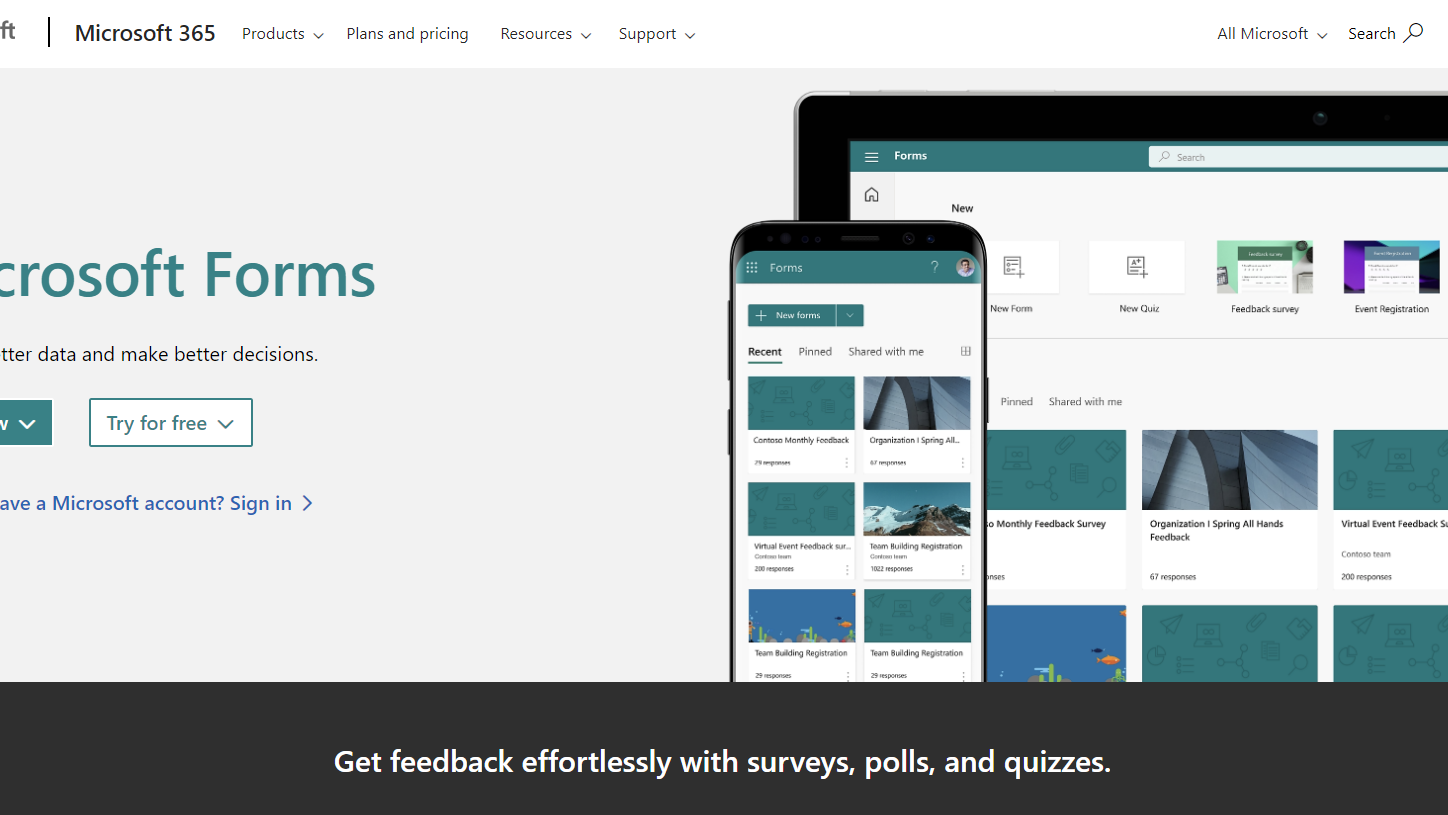 Microsoft Forms Review TechRadar