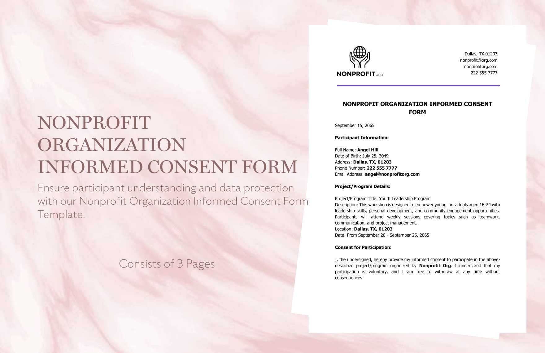 Consent Form Template