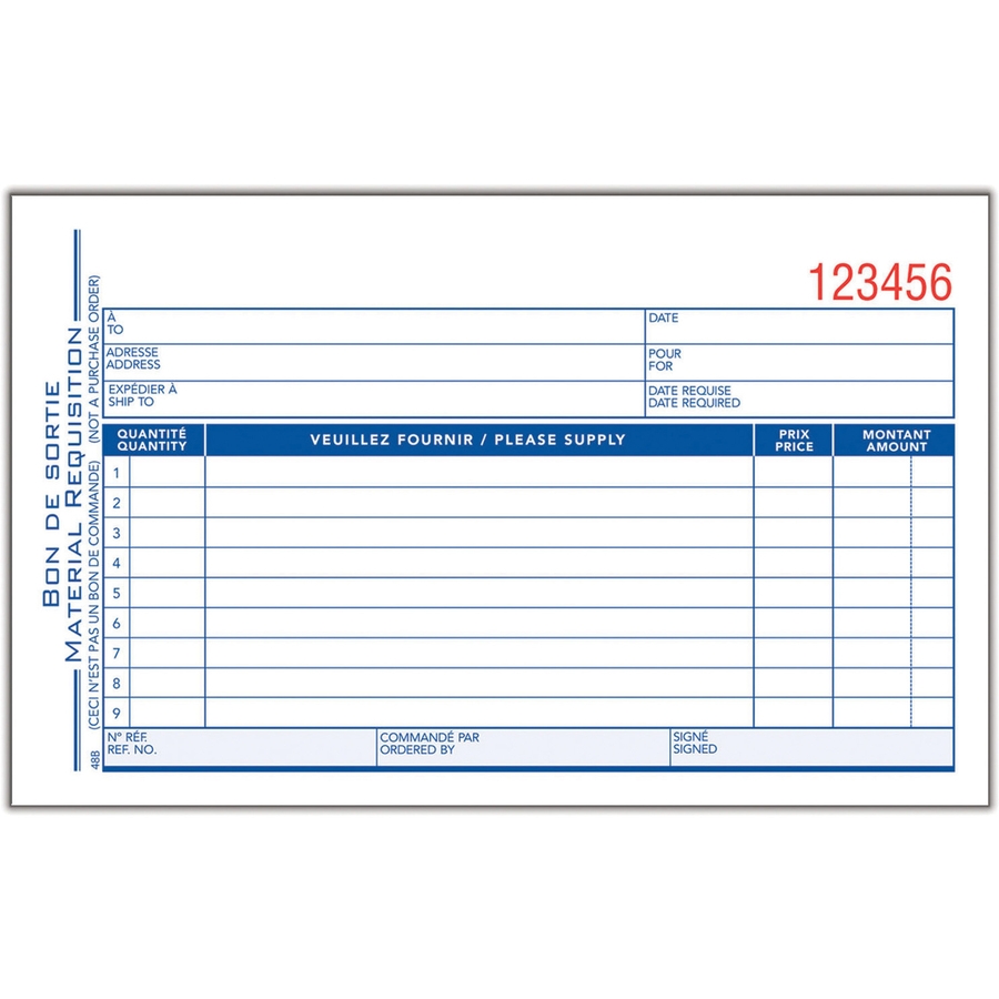 Supply Requisition Form Template