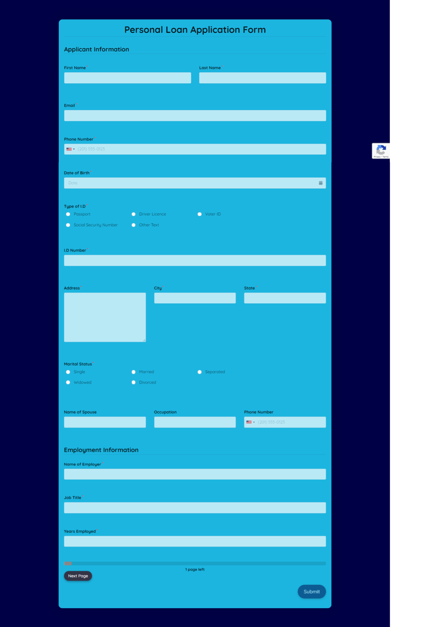 Personal Information Form Template Formplus