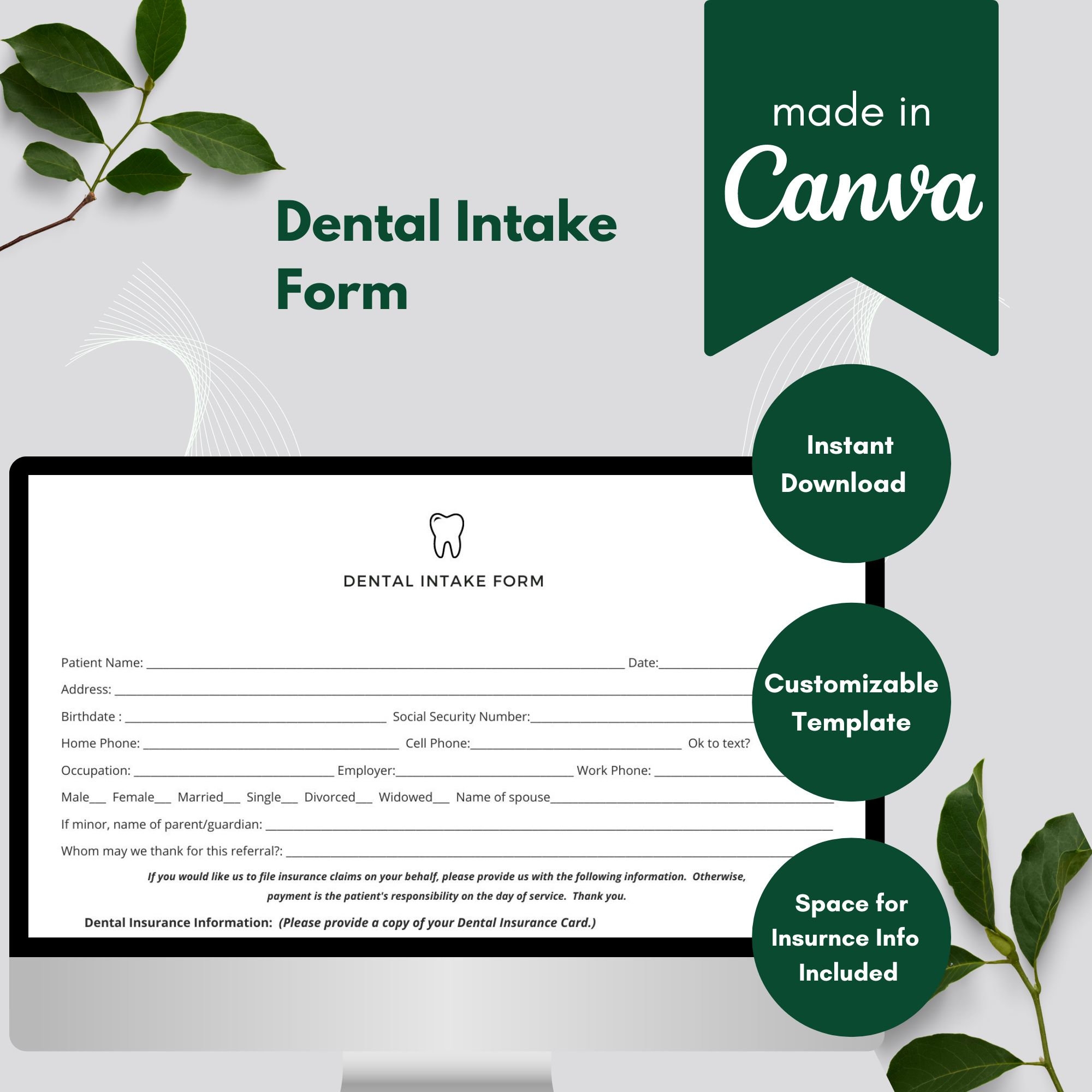 Dental Release Form Template