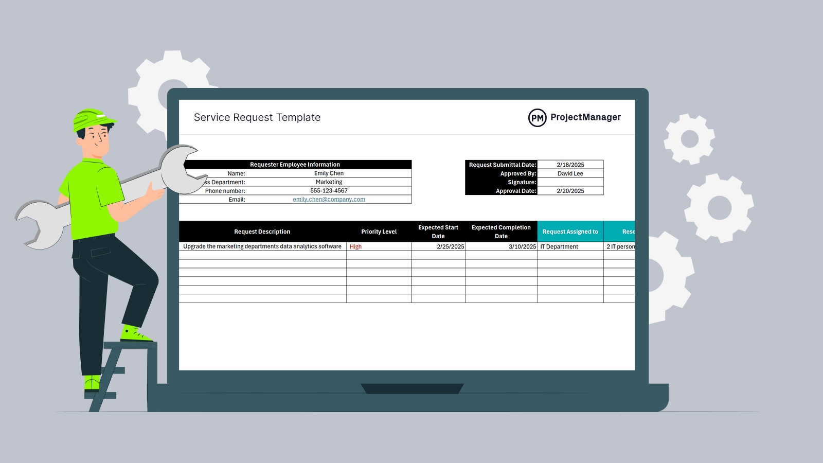 Service Request Form Template