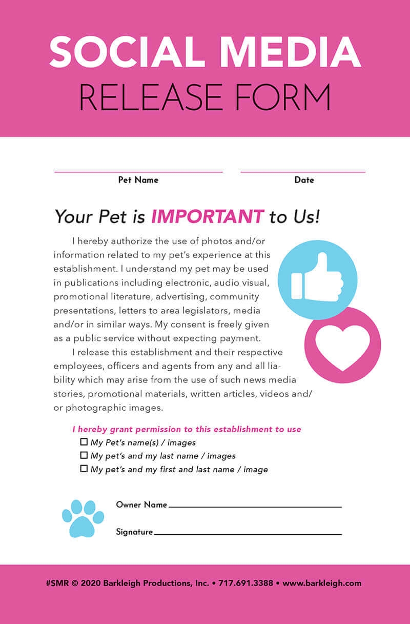 Social Media Photo Release Form Template