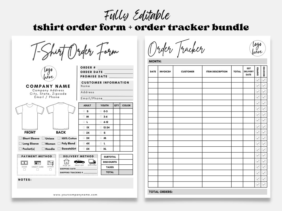 Fundraiser Order Form Template