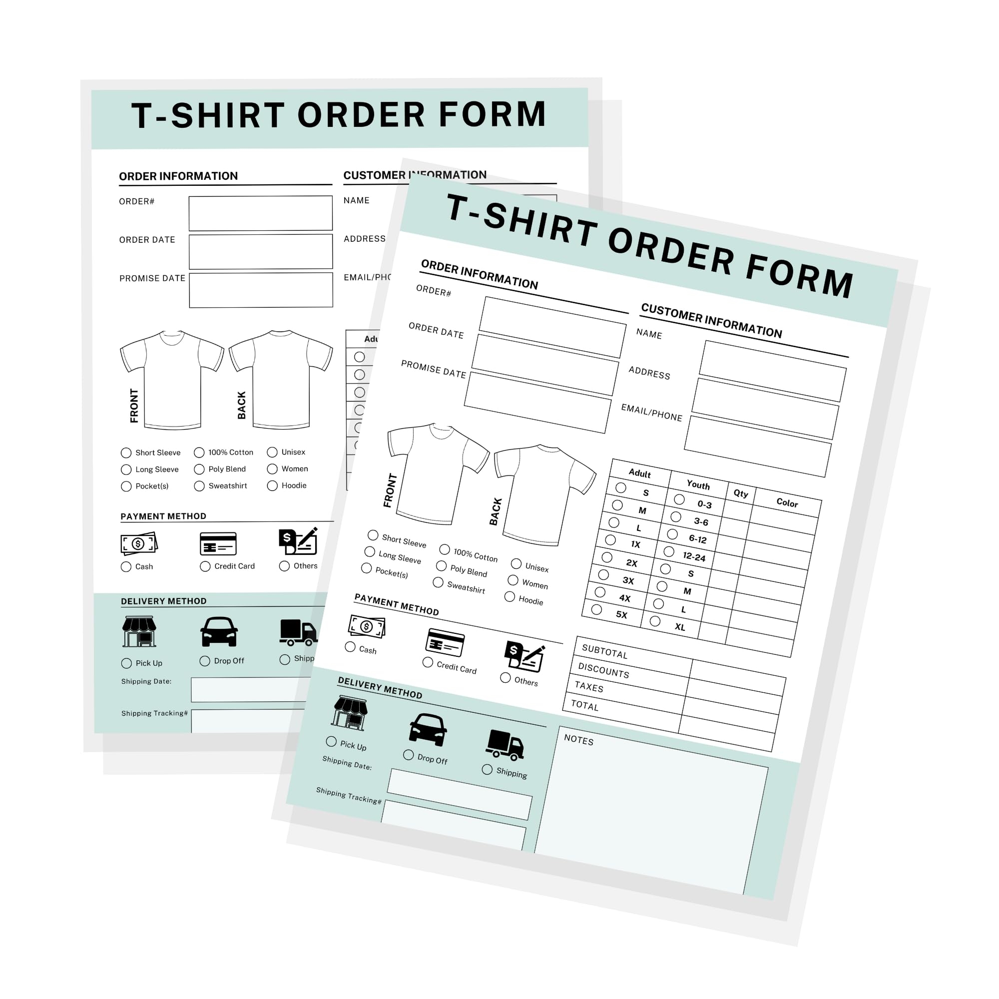 T Shirt Custom Order Form Book Hoodie Template Business Invoice 75 Page 8 5x11 Inches Log Book For Small Businesses New Orders Vinyl Decal Sublimation Loose Leaf Page N A Amazon Books