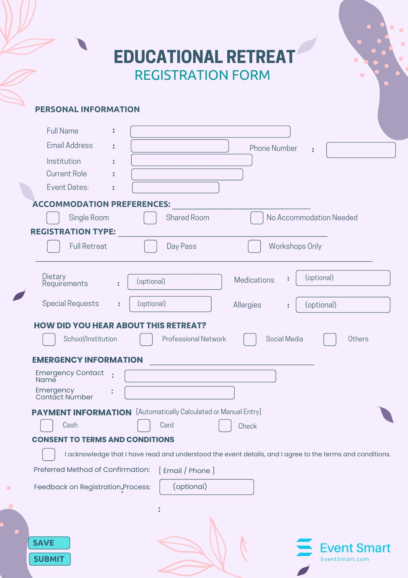 The Ultimate Guide To Retreat Registration Form Event Smart