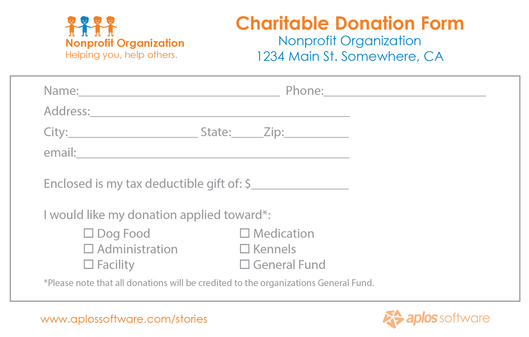 21 Free 36 Free Donation Form Templates Word Excel Formats
