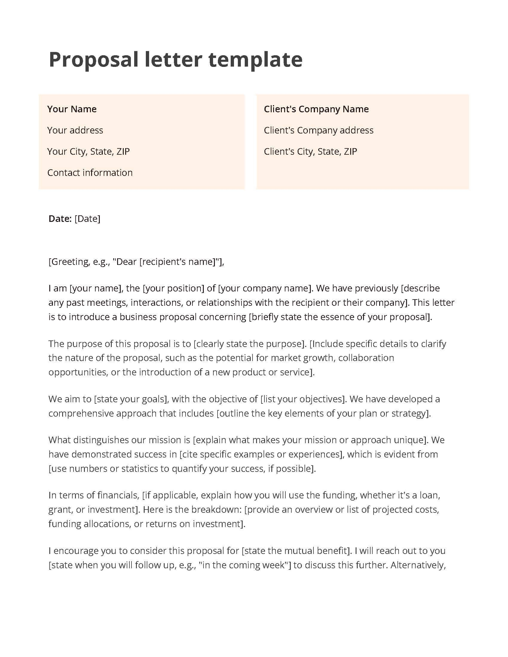 23 Free Business Proposal Templates Zapier